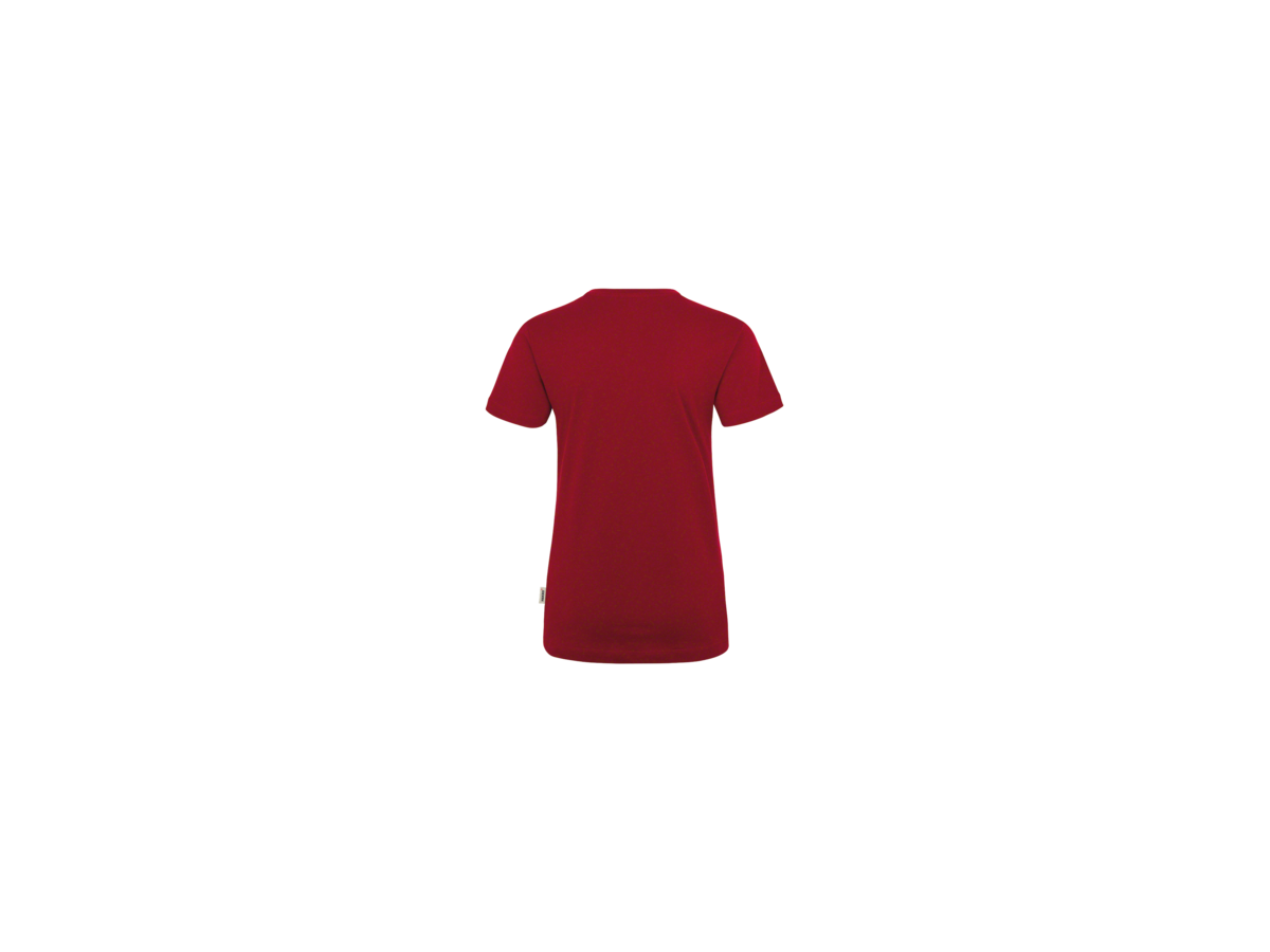 Damen-V-Shirt Classic Gr. S, weinrot - 100% Baumwolle, 160 g/m²