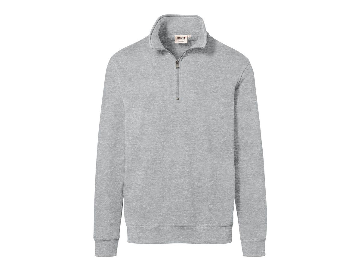 Zip-Sweatshirt Premium, Gr. XL - ash meliert