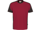 T-Shirt Contrast Perf. 6XL weinrot/anth. - 50% Baumwolle, 50% Polyester, 160 g/m²