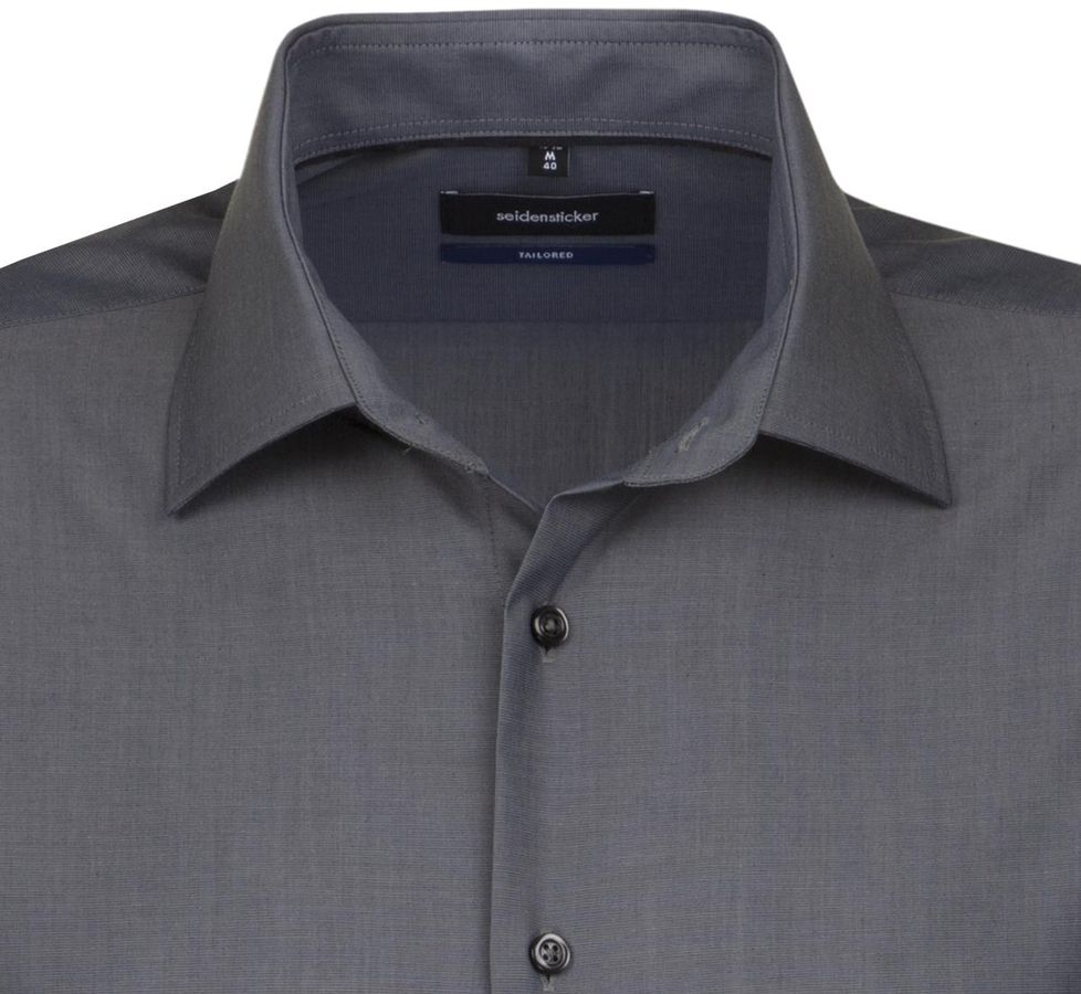 Business Kent Hemd MEN 1/1 gewebt Gr. 41 - anthrazit, 100% CO