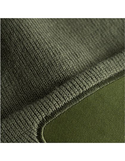 Strickmütze mit Patch, One Size - C1451, L-Merch, Beanies