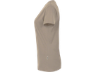 Damen-V-Shirt Performance Gr. L, khaki - 50% Baumwolle, 50% Polyester, 160 g/m²