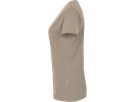 Damen-V-Shirt Performance Gr. M, khaki - 50% Baumwolle, 50% Polyester, 160 g/m²