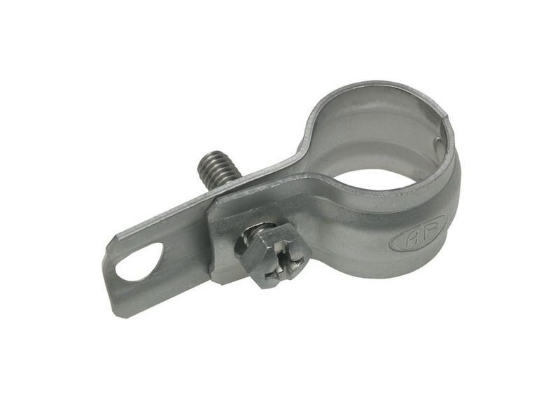 Befestigung an Sockelrohrschelle 1/2" - ohne Isolation, für PVC-Sockelrohre