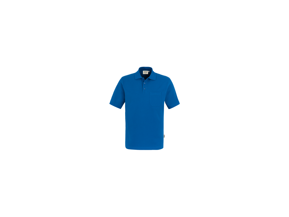 Pocket-Poloshirt Top Gr. M, royalblau - 100% Baumwolle, 200 g/m²