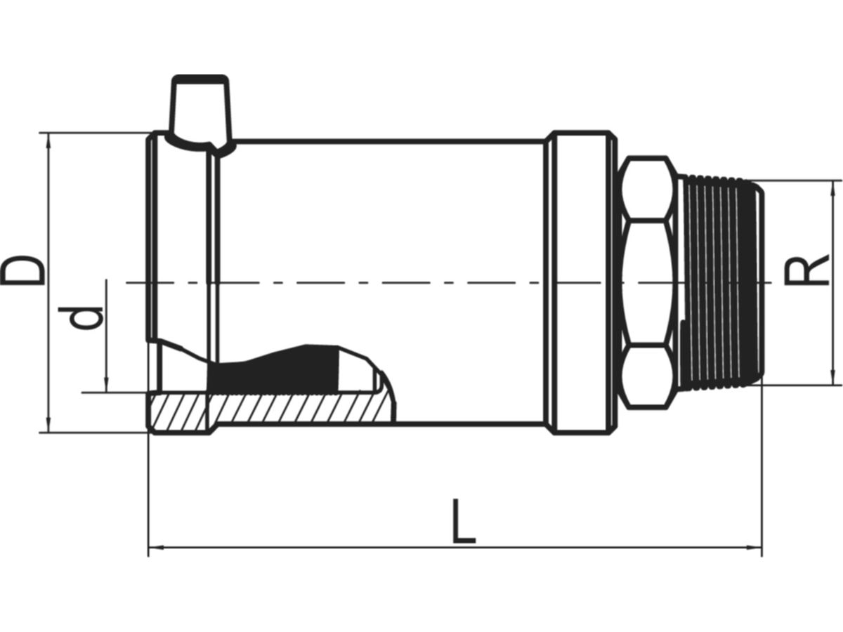 Übergangsstücke mit AG ALIAXIS FRIALEN - MUN d 32 mm 1 Zoll