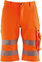 Warnschutz Stretch Arbeitsshorts - 90 % Polyester, 10 % Elastan