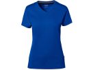 Cotton Tec Damen V-Shirt, Gr. 3XL - royalblau