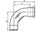 Bogen +GF+ schw. Nr. 1 3/4"