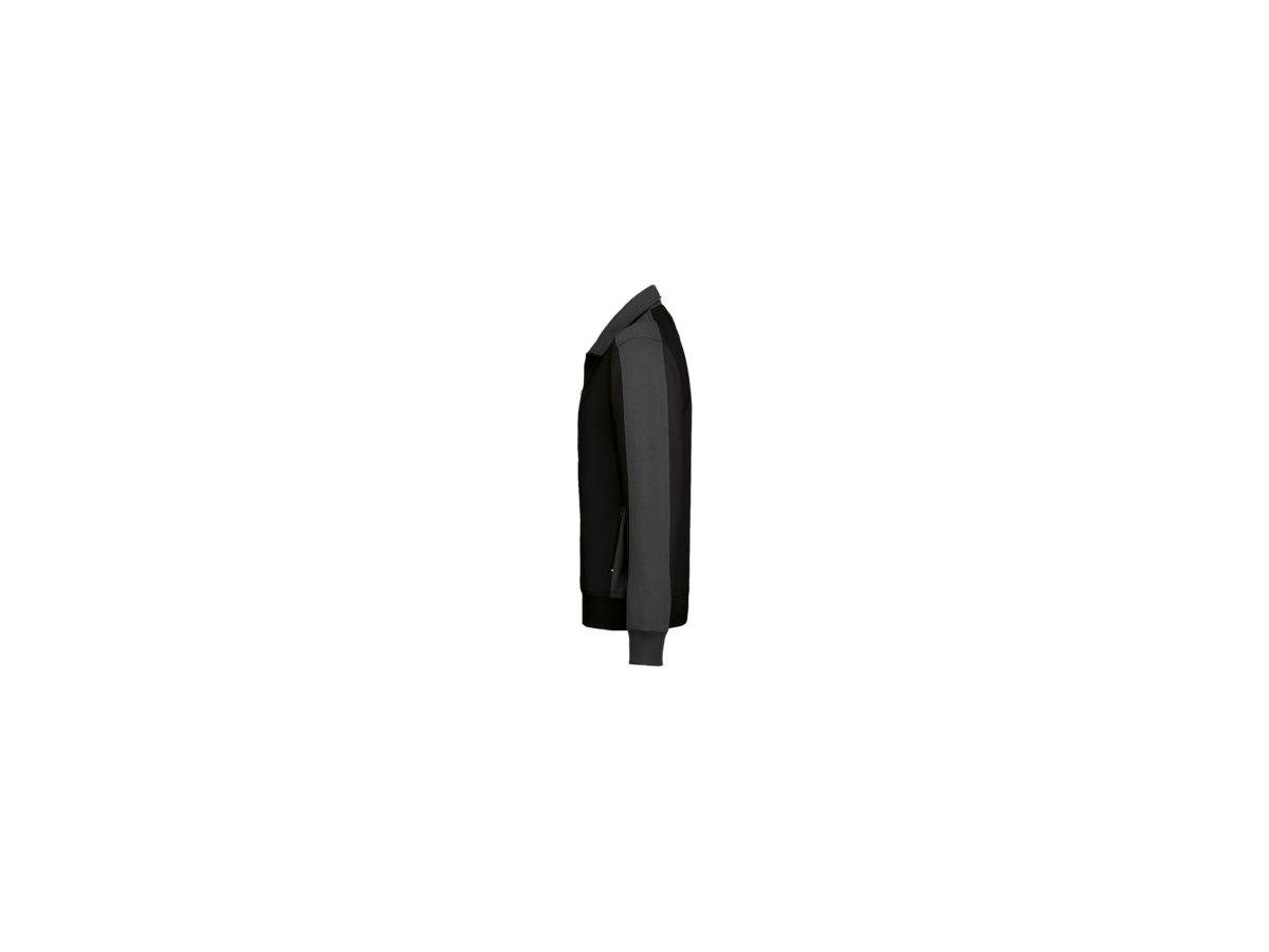 Sweatjacke Contr. Perf. M schwarz/anth. - 50% Baumwolle, 50% Polyester, 300 g/m²