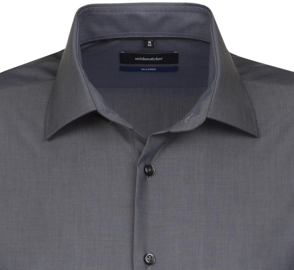Business Kent Hemd MEN 1/1 gewebt Gr. 41 - anthrazit, 100% CO