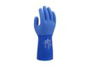Chemikalienschutzhandschuh SHOWA 660 - vollbeschichtet, PVC,Baumwolle, blau