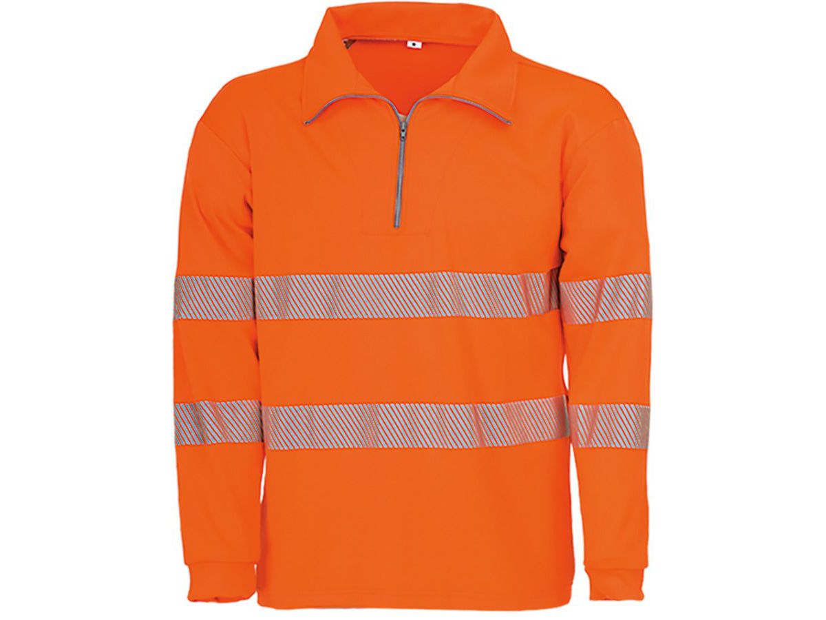 Warnschutz-Sweatshirt, leuchtorange - BIOACTIVE REFLEX, leuchtorange, Gr. XXL