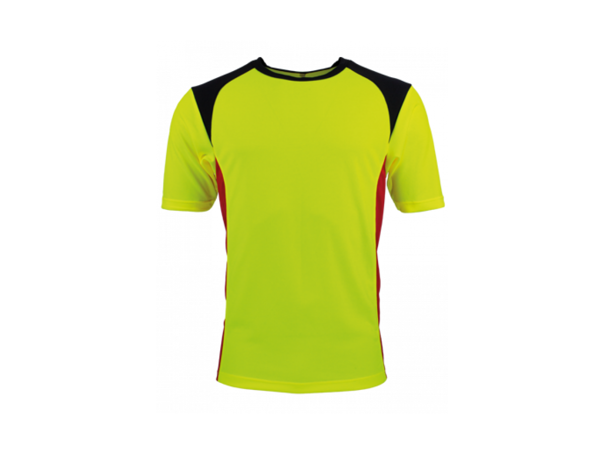 Tapio Expert Coolmax T-Shirt - gelb/rot/schwarz, 100% PES
