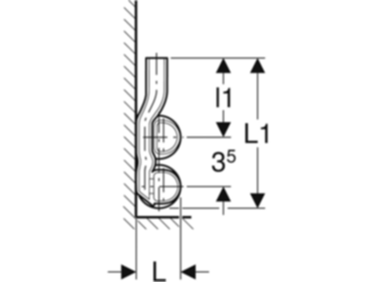 MPF-Heizkörperanschl. 22-15 mm - für Rücklauf