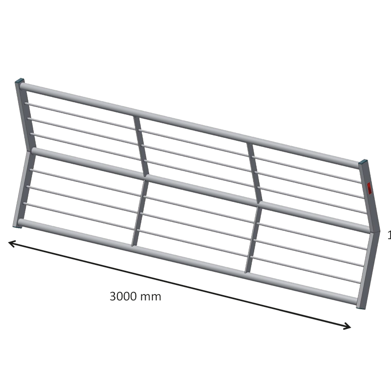Riwega RSS Seitenschutz - Aluminium, UNI EN 13374 Kl. B