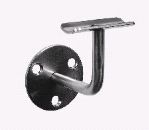 Wandhalter mini 90° Bügel fest Wst.4301 - elek. oder gebürst. Ø 33-42 mm