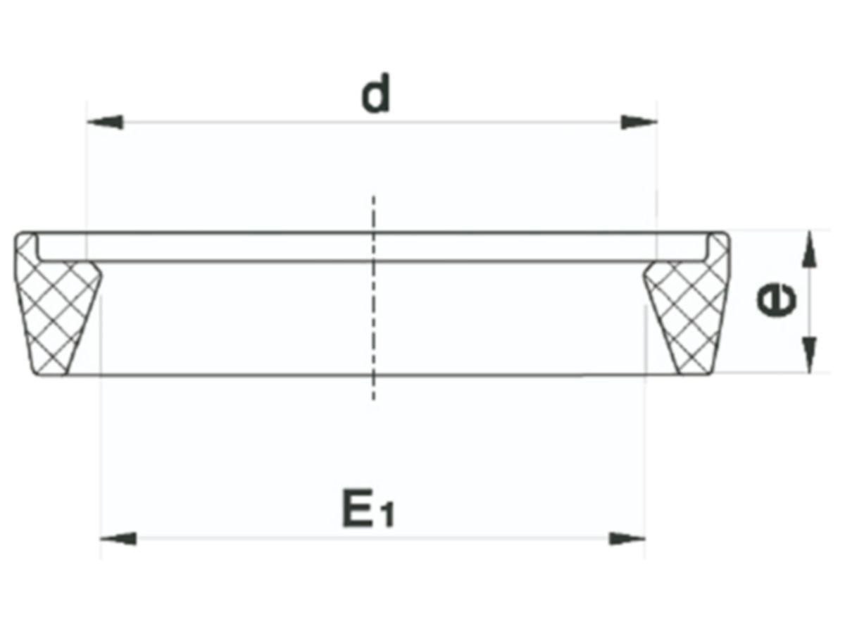 Plasson Trapezdichtung NBR  40 mm