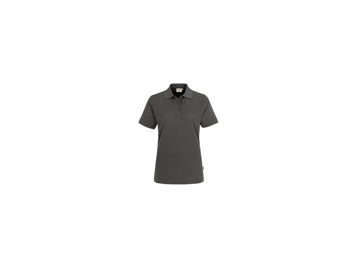 Damen-Poloshirt Perf. 3XL anth. mel. - 50% Baumwolle, 50% Polyester, 200 g/m²