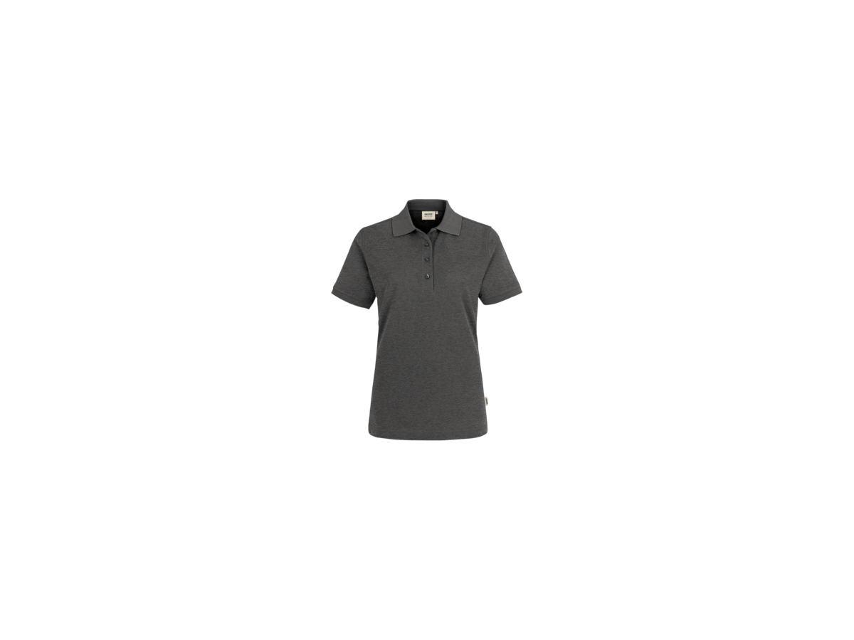 Damen-Poloshirt Perf. 2XL anth. mel. - 50% Baumwolle, 50% Polyester, 200 g/m²