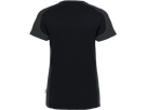 Damen-V-Shirt Co. Perf. S schwarz/anth. - 50% Baumwolle, 50% Polyester, 160 g/m²