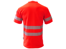 Bormio Säntis T-Shirt, Kurzarm UPF 40 - leuchtrot, mit Reflexstreifen