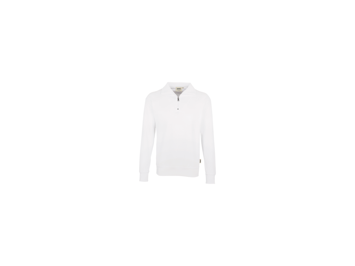 Zip-Sweatshirt Premium Gr. 4XL, weiss - 70% Baumwolle, 30% Polyester, 300 g/m²