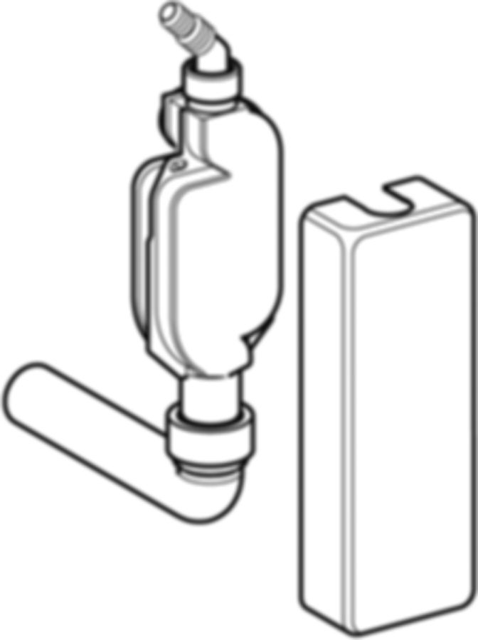 Geberit PE Aufputzsifon - für Wasch- und Geschirrspülmaschine