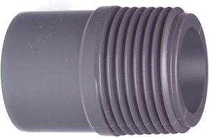 Übergangs-Nippel PVC-U metrisch - mit Klebestutzen