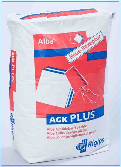 Alba Gips-Kleber/Spachtel AGK-plus - Sack à 25 kg