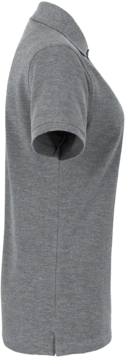 Damen-Poloshirt Classic S grau meliert - 85% Baumwolle, 15% Viscose, 200 g/m²