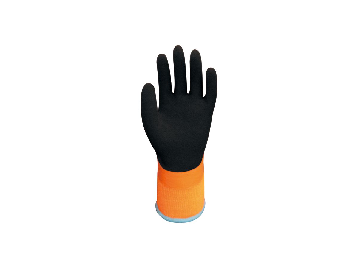 Wonder Grip Thermo Plus Handschuh Gr. S - braun/orange, wasserdicht, 23 cm lang