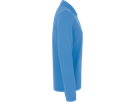 Longsleeve-Poloshirt Perf. XS malibublau - 50% Baumwolle, 50% Polyester, 220 g/m²
