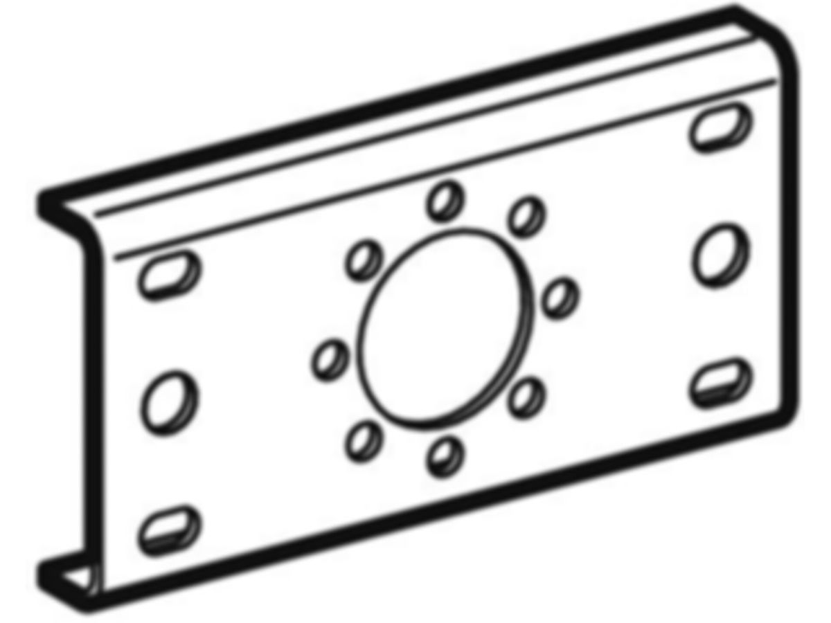 Geberit Mepla Montageplatte - einfach - gerade