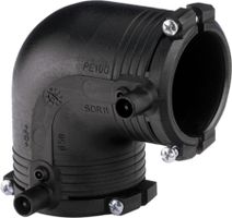 Winkel 90° PE100 S-5 SDR 11 ELGEF+ - 5 bar Gas / 16 bar Wasser
