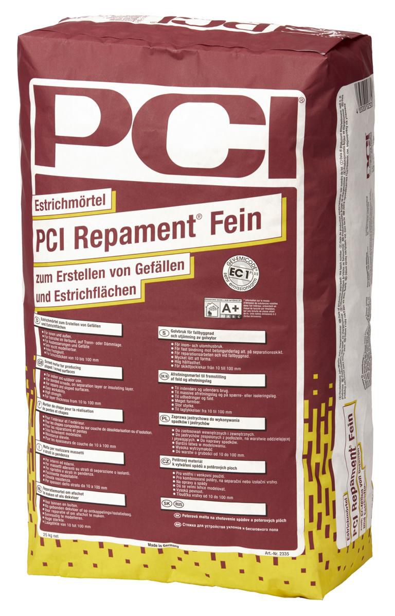 PCI-Repament Fein - für Gefälle und Estrichflächen
