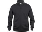 CLIQUE Basic Cardigan Sweatjacke Gr. 3XL - schwarz, 65% PES / 35% CO, 280 g/m²