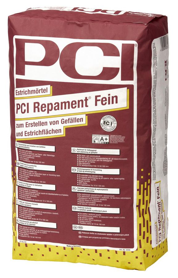PCI-Repament Fein - für Gefälle und Estrichflächen