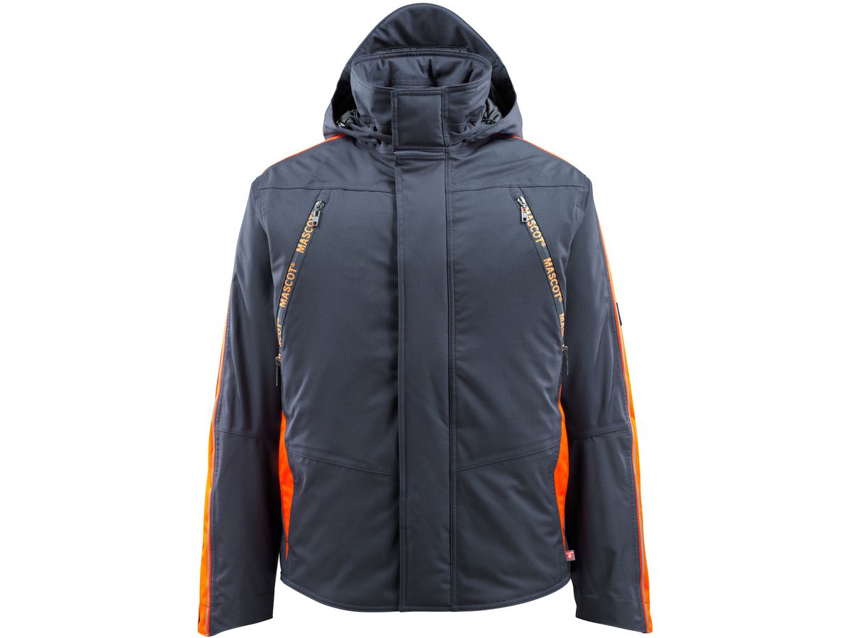 Tolosa Pilotjacke schw.blau/hisvisorange - Grösse 2XL, 100% Polyester, 250 g/m²