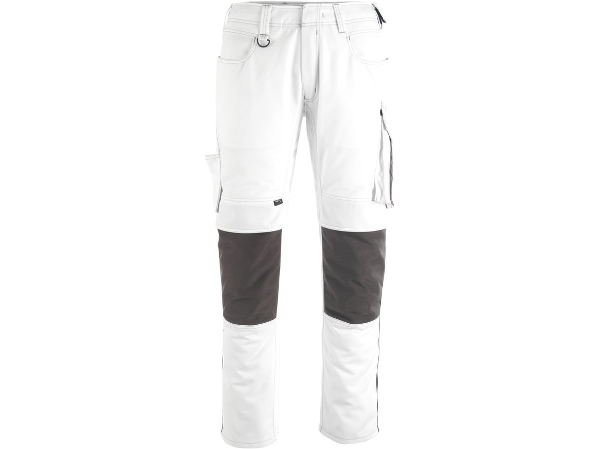 Erlangen Hose weiss-dunk.anthraz. 90C60 - 70% polyester / 30% tencel