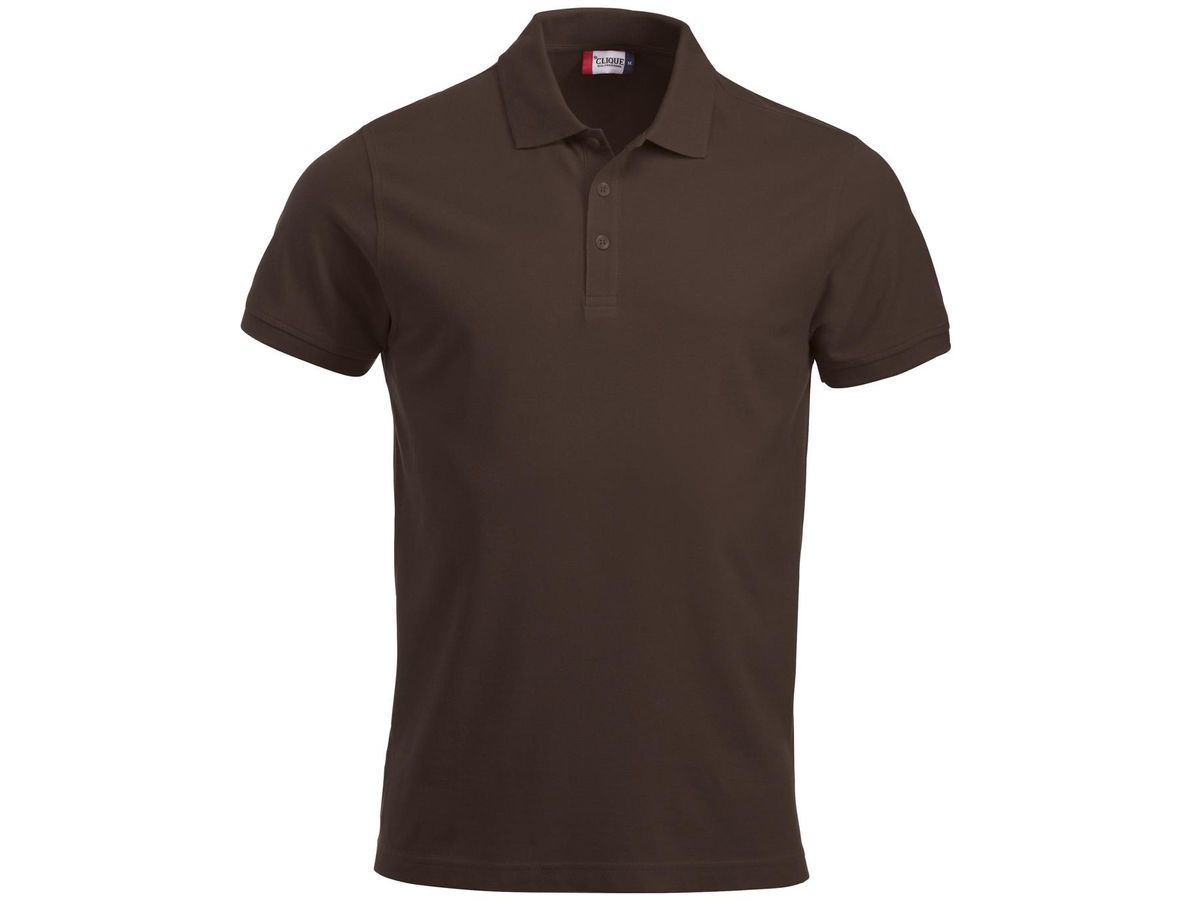 Poloshirt CLASSIC LINCOLN S/S MEN M - dunkles mocca, 100% CO, 200g/m²