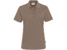 Damen-Poloshirt Perf. Gr. XL, nougat - 50% Baumwolle, 50% Polyester
