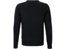 V-Pullover Merino Wool Gr. L, schwarz - 100% Merinowolle