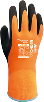 Wonder Grip Thermo Plus Handschuh - braun/orange, wasserdicht, 23 cm lang