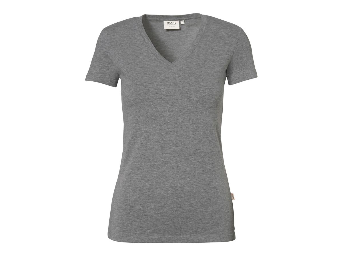 Damen-V-Shirt Stretch - 95% Baumwolle, 5% Elasthan, 170 g/m²