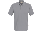 Pocket-Poloshirt Perf. Gr. L, titan - 50% Baumwolle, 50% Polyester