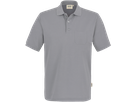 Pocket-Poloshirt Perf. Gr. XS, titan - 50% Baumwolle, 50% Polyester