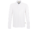 Longsleeve-Poloshirt HACCP-Perf. S weiss - 50% Baumwolle, 50% Polyester, 220 g/m²