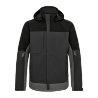 ENTIRE Shelljacke Gr. 2XL - Anthrazitgrau/Schwarz