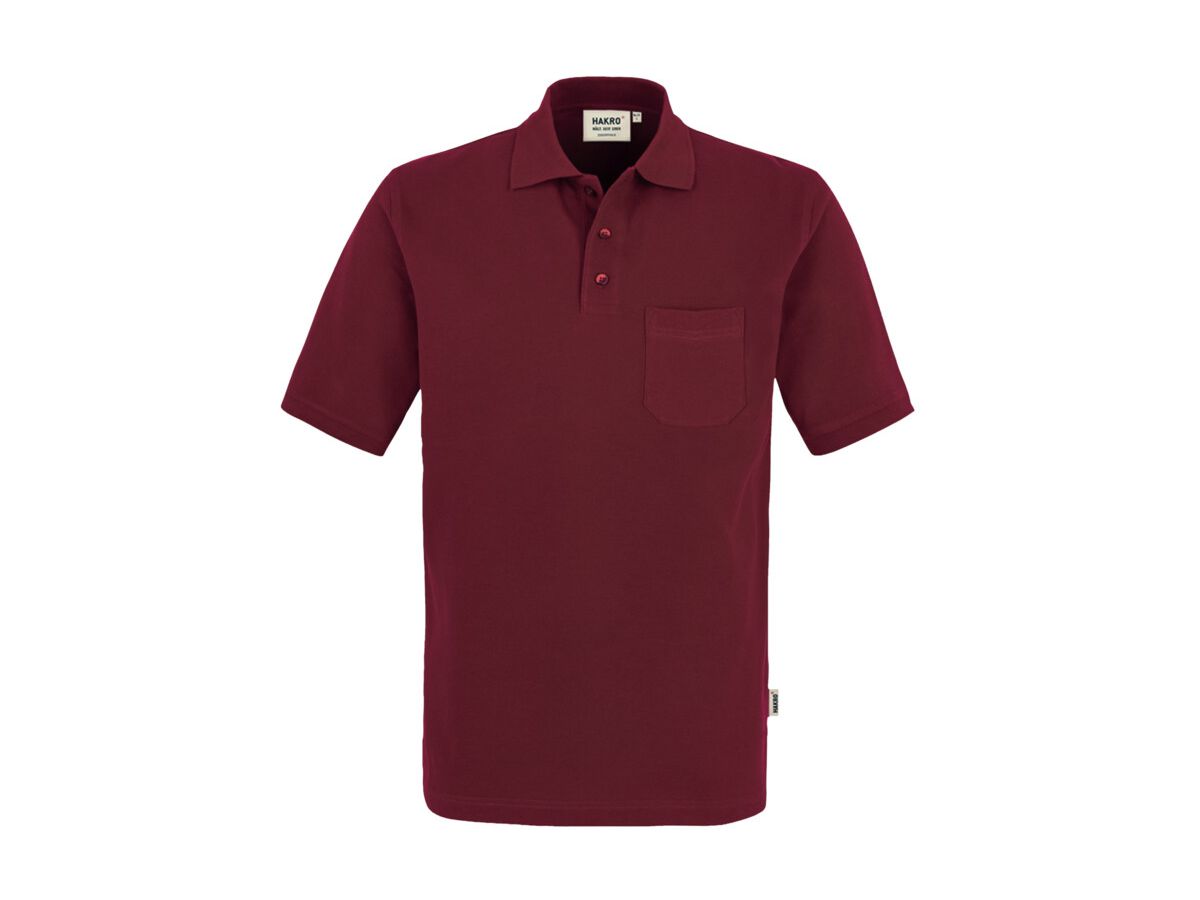 Pocket-Poloshirt Top Einlaufvorbehand. - 100 % Baumwolle, 200 g /m² Gr. XS-